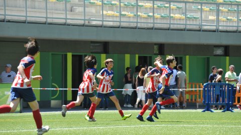 Marc Gordillo, al torneig internacional de futbol base MIC d'Andorra, amb l'equip aleví de la UE Vilassar de Mar. Abril de 2019. Foto: Saül Gordillo
