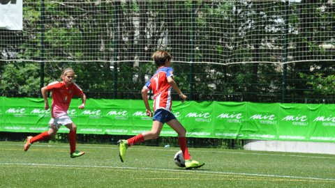 Marc Gordillo, al torneig internacional de futbol base MIC d'Andorra, amb l'equip aleví de la UE Vilassar de Mar. Abril de 2019. Foto: Saül Gordillo