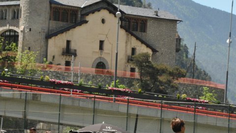 Marc Gordillo, al torneig internacional de futbol base MIC d'Andorra, amb l'equip aleví de la UE Vilassar de Mar. Abril de 2019. Foto: Saül Gordillo