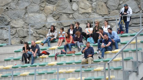 Marc Gordillo, al torneig internacional de futbol base MIC d'Andorra, amb l'equip aleví de la UE Vilassar de Mar. Abril de 2019. Foto: Saül Gordillo