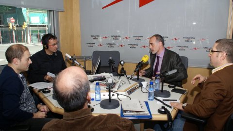 L’oracle de Catalunya Ràdio, presentat per Xavier Graset, amb Joan Ridao, Saül Gordillo, Francesc Valls i Marçal Sintes. Barcelonal. 11 de febrer de 2011