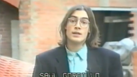 Portada, programa de Saül Gordillo i Joan Pujadas a Televisió Pública Pineda. 34 programes setmanals entre novembre de 1991 i juny de 1992. Pineda de Mar. 1991-1992 