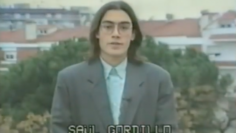 Portada, programa de Saül Gordillo i Joan Pujadas a Televisió Pública Pineda. 34 programes setmanals entre novembre de 1991 i juny de 1992. Pineda de Mar. 1991-1992 