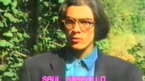 Portada, programa de Saül Gordillo i Joan Pujadas a Televisió Pública Pineda. 34 programes setmanals entre novembre de 1991 i juny de 1992. Pineda de Mar. 1991-1992 