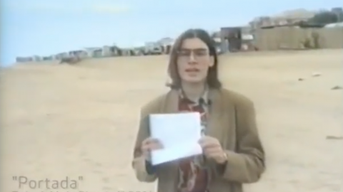 Portada, programa de Saül Gordillo i Joan Pujadas a Televisió Pública Pineda. 34 programes setmanals entre novembre de 1991 i juny de 1992. Pineda de Mar. 1991-1992 