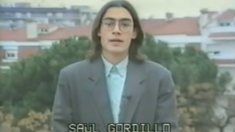 Portada, programa de Saül Gordillo i Joan Pujadas a Televisió Pública Pineda. 34 programes setmanals entre novembre de 1991 i juny de 1992. Pineda de Mar. 1991-1992 