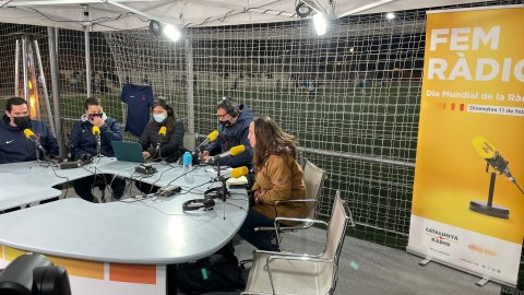 Catalunya Ràdio celebra el Dia Mundial de la Ràdio 2022 a escoles i centres d'assistència primària de Barcelona, Rubí i Granollers. 11 de febrer de 2022