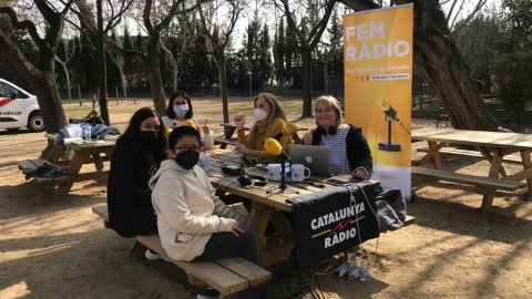 Catalunya Ràdio celebra el Dia Mundial de la Ràdio 2022 a escoles i centres d'assistència primària de Barcelona, Rubí i Granollers. 11 de febrer de 2022
