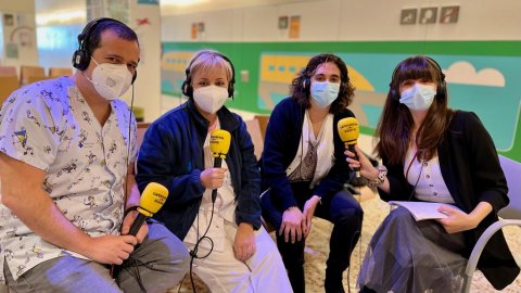 Catalunya Ràdio celebra el Dia Mundial de la Ràdio 2022 a escoles i centres d'assistència primària de Barcelona, Rubí i Granollers. 11 de febrer de 2022