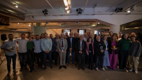 Premis Revolució 4.0 de Catalunya Ràdio 2022 a l'antiga fàbrica Damm. Barcelona. 4 de maig de 2022