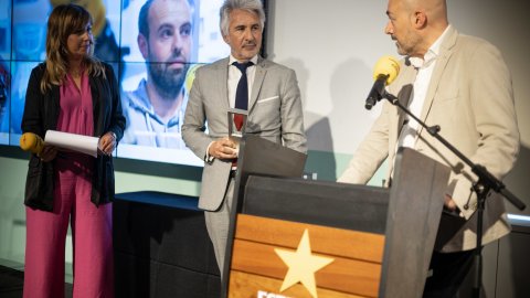 Premis Revolució 4.0 de Catalunya Ràdio 2022 a l'antiga fàbrica Damm. Barcelona. 4 de maig de 2022