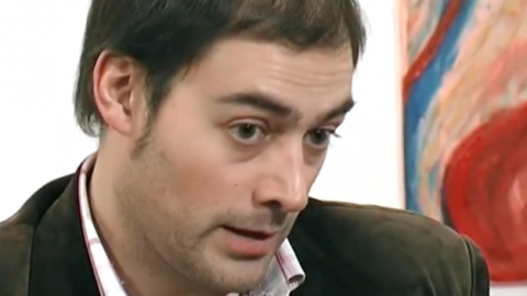 Emili Pacheco entrevista el periodista Saül Gordillo, nou director de l’Agència Catalana de Notícies. Ràdio Calella Televisió. Calella. 8 març de 2007
