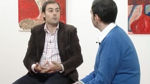 Emili Pacheco entrevista el periodista Saül Gordillo, nou director de l’Agència Catalana de Notícies. Ràdio Calella Televisió. Calella. 8 març de 2007