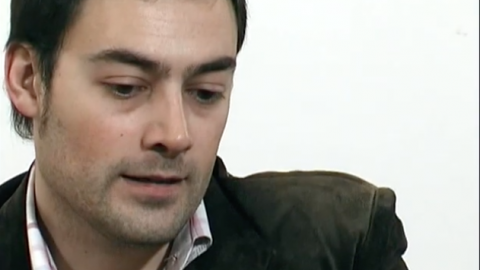 Emili Pacheco entrevista el periodista Saül Gordillo, nou director de l’Agència Catalana de Notícies. Ràdio Calella Televisió. Calella. 8 març de 2007