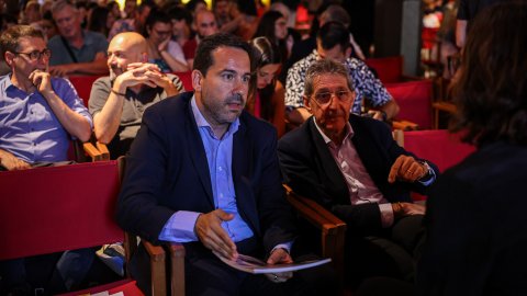 Gala dels primers Premis Sonor als millors podcasts en català, organitzats per La Mira amb la col·laboració de Catalunya Ràdio a l'Antiga Fàbrica Damm. Barcelona. 13 de juny de 2022