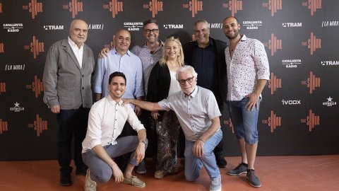 Gala dels primers Premis Sonor als millors podcasts en català, organitzats per La Mira amb la col·laboració de Catalunya Ràdio a l'Antiga Fàbrica Damm. Barcelona. 13 de juny de 2022