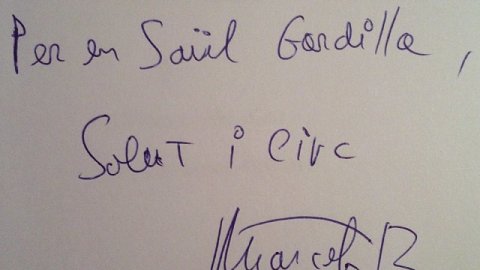 "Per en Saül Gordillo, salut i circ". Marcel Barrera, Barcelona, 2006. 'Animal de circ. Retrat de Tortell Poltrona'