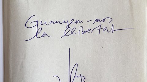 "Saül, moltes gràcies per la presentació avui a Mataró. Guanyem-nos la llibertat." Ramon Tremosa. 'Let Catalonia Vote'. 05-09-15