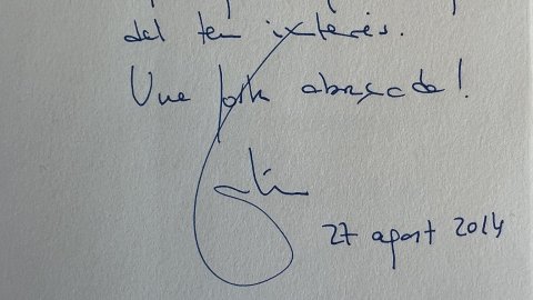 "Benvolgut Saül, goso enviar-te'l per si alguna part del fil que resegueixo fos del teu interès. Una forta abraçada!". Montserrat Tura. 'Estirant el fil. Quan el PSC va abandonar el catalanisme'. 27-08-14