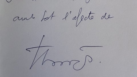 "Per a Saül Gordillo amb tot l'afecte de Tharrats". Josep Tharrats. 'Pau Casals. El català del segle'. Novembre de 1994