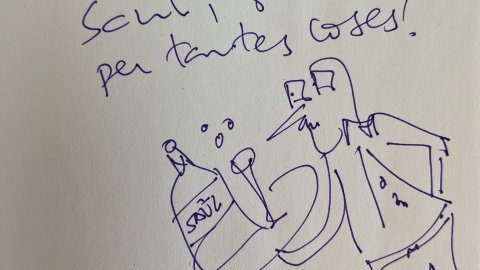 "Estimadíssim Saül, gràcies per tantes coses!". Empar Moliner. 'Benvolguda'. Març del 2022