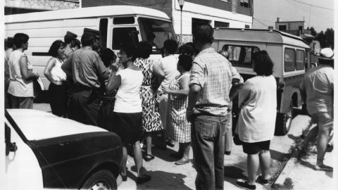 Treballadors Inaulcasa. Palafolls. 1990