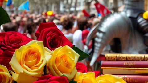 Imatges de Sant Jordi 2023 generades amb Intel·ligència Artificial (Bing Image Creator). 22 de abril de 2023
