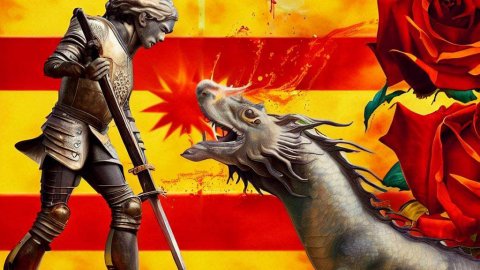 Imatges de Sant Jordi 2023 generades amb Intel·ligència Artificial (Bing Image Creator). 22 de abril de 2023