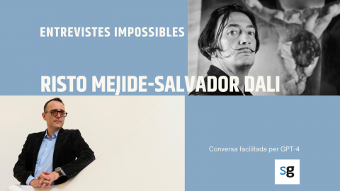 Salvador Dalí i Risto Mejide. Entrevistes impossibles generades amb Chat GPT-4 i publicades a saul.cat.