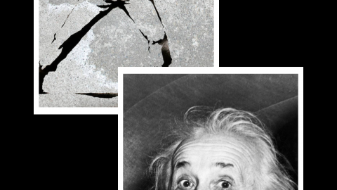 Bansky i Albert Einstein. Entrevistes impossibles generades amb Chat GPT-4 i publicades a saul.cat. 