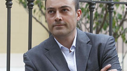 Entrevista amb el periodista Saül Gordillo per la publicació del seu llibre 'Sobirania.cat'. Barcelona. 27 de juny de 2014