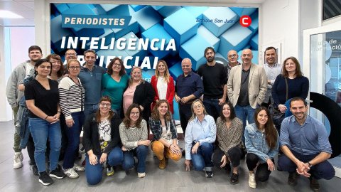 Curs d'intel·ligència artificial amb Enrique San Juan al Col·legi de Periodistes de Catalunya. Barcelona. 17 de maig de 2023