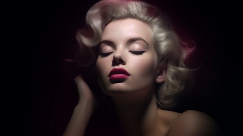 Marilyn Monroe, en una imatge generada per Saül Gordillo amb Midjourney per a 'entrevistes impossibles'. Juny de 2023
