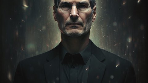 Steve Jobs, en una imatge generada per Saül Gordillo amb Midjourney per a 'entrevistes impossibles'. Juny de 2023