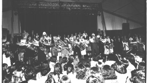 Elecció de la pubilla de Tordera durant la Festa Major. 1992. Foto: Saül Gordillo (El Punt)