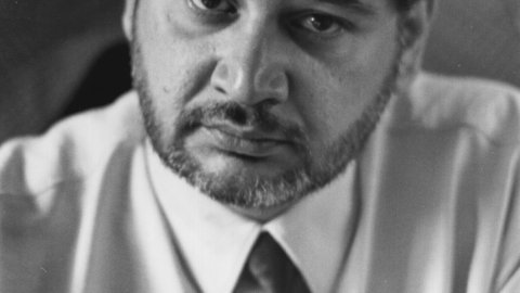Ignasi Moreno (PSC), alcalde d'Arenys de Mar. 1991. Foto: Saül Gordillo (El Punt)