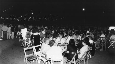 Concert. Festa Major de Sant Zenó (Zenon). Arenys de Mar. 1992. Foto: Saül Gordillo (El Punt)