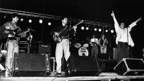 El grup musical Blematic. 1991. Foto: Saül Gordillo (El Punt)