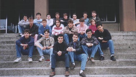 Curs de Seguretat i Higiene. Formació Professional. Montilvi. Girona. 1993. Foto: Saül Gordillo (El Punt) 