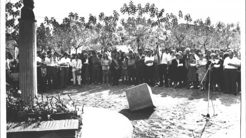 Homenatge al president Lluís Companys a Vidreres (la Selva). Vidreres. 1990. Foto: Saül Gordillo (El Punt)