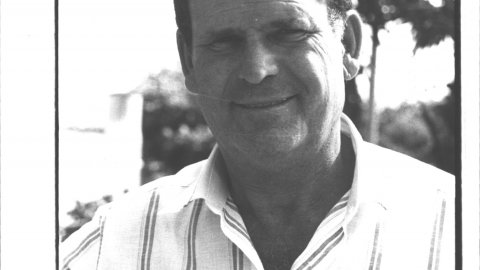 Joaquim Ruscalleda, propietari del càmping botànic Bona Vista, de Calella, que celebra el seu 25è aniversari. Calella. 1991. Foto: Saül Gordillo (El Punt)