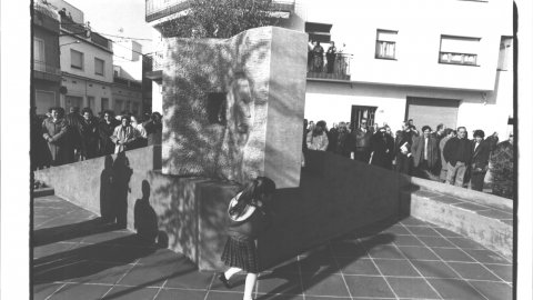 Homenatge a Joaquim Ruyra i Oms (1858-1939), poeta, escriptor i traductor, a Malgrat de Mar. 1991. Foto: Saül Gordillo (El Punt)