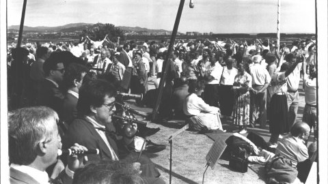 Aplec al Parc del Castell de Malgrat de Mar. 1991. Foto: Saül Gordillo (El Punt)