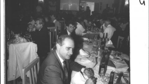 Jorge Fernández Díaz, dirigent del Partit Popular a Catalunya i diputat al Congrés dels Diputats. 1993. Foto: Saül Gordillo (El Punt)