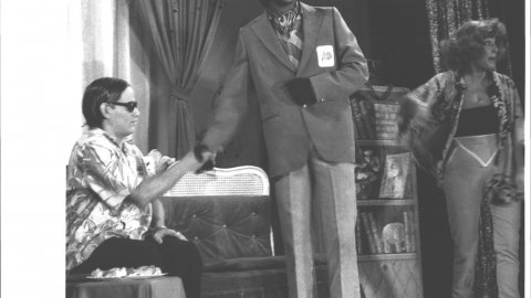 La Cubana actua a la segona Mostra de Teatre, Música i Dansa de Pineda de Mar. 1991. Foto: Saül Gordillo (El Punt)