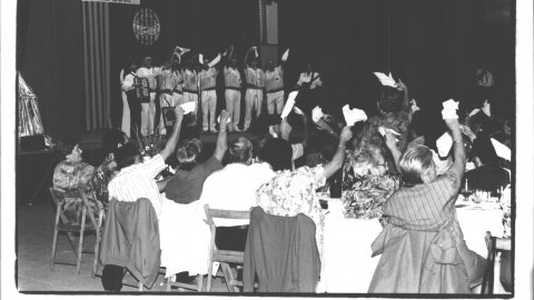 Cantada d'havaneres a Calella (Maresme). 1991. Foto: Saül Gordillo (El Punt)