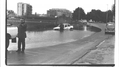 Aiguat a Malgrat de Mar. 1992. Foto: Saül Gordillo (El Punt)