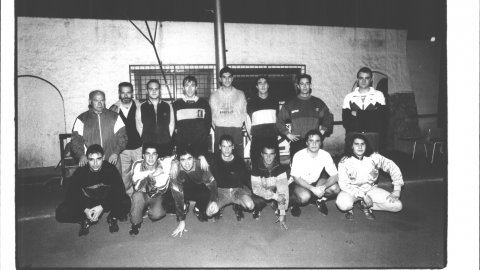 Plantilla de l'AC Sant Pol de Mar. 1992. Foto: Saül Gordillo (El Punt)