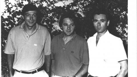 Els muntanyencs Josep Pujante, Miquel Martínez i Jep Tapias, membres d'una expedició a l’Himàlaia. 1990. Foto: Saül Gordillo (El Punt)
