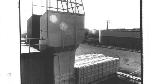 Planta de transvasament de Malgrat de Mar. 1993. Foto: Saül Gordillo (El Punt)